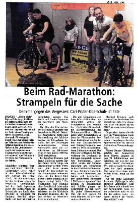 Beim Rad-Marathon. Strampeln für die Sache